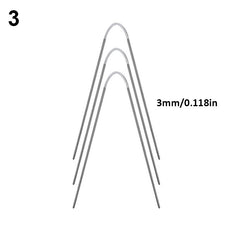 3pcs Flexible Stainless Steel Circular Knitting Needles