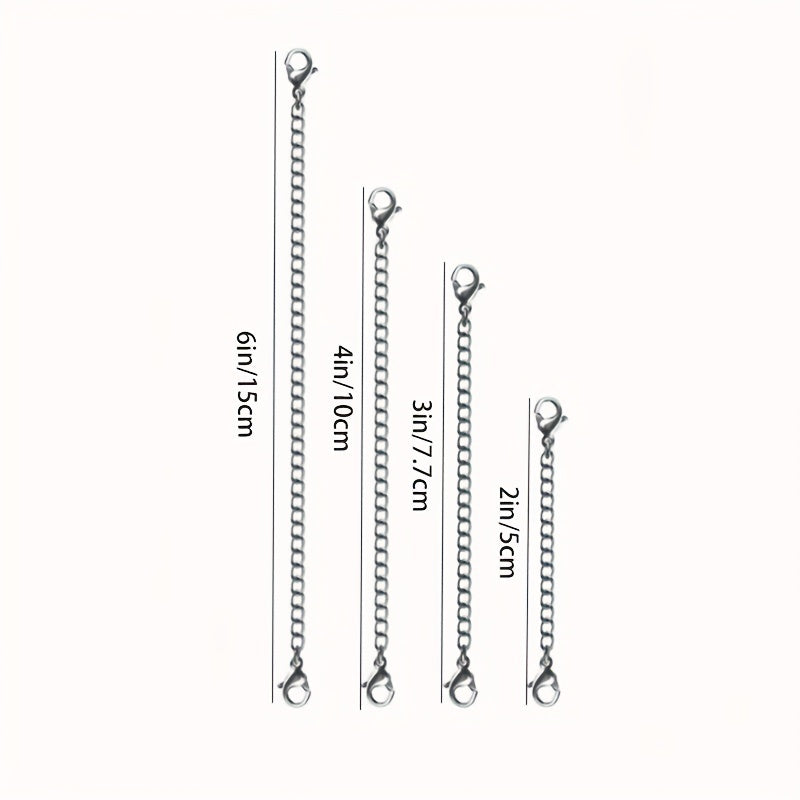 Stainless Steel Necklace Extender 5.08cm 7 10 15 For DIY Jewelry Making