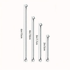Stainless Steel Necklace Extender 5.08cm 7 10 15 For DIY Jewelry Making