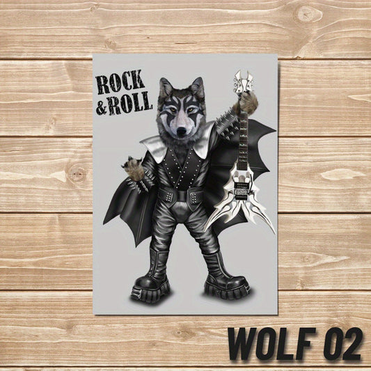 Modern Cartoon Wolf Stickers Waterproof Fantasy Style Kids Room Decor