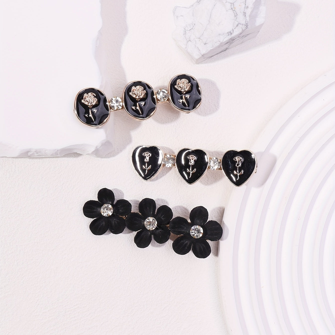 Floral Hair Clip for Women Girls