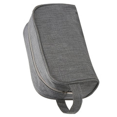 Grey Cosmetic Bag Travel Organizer Wash Bag With Handle