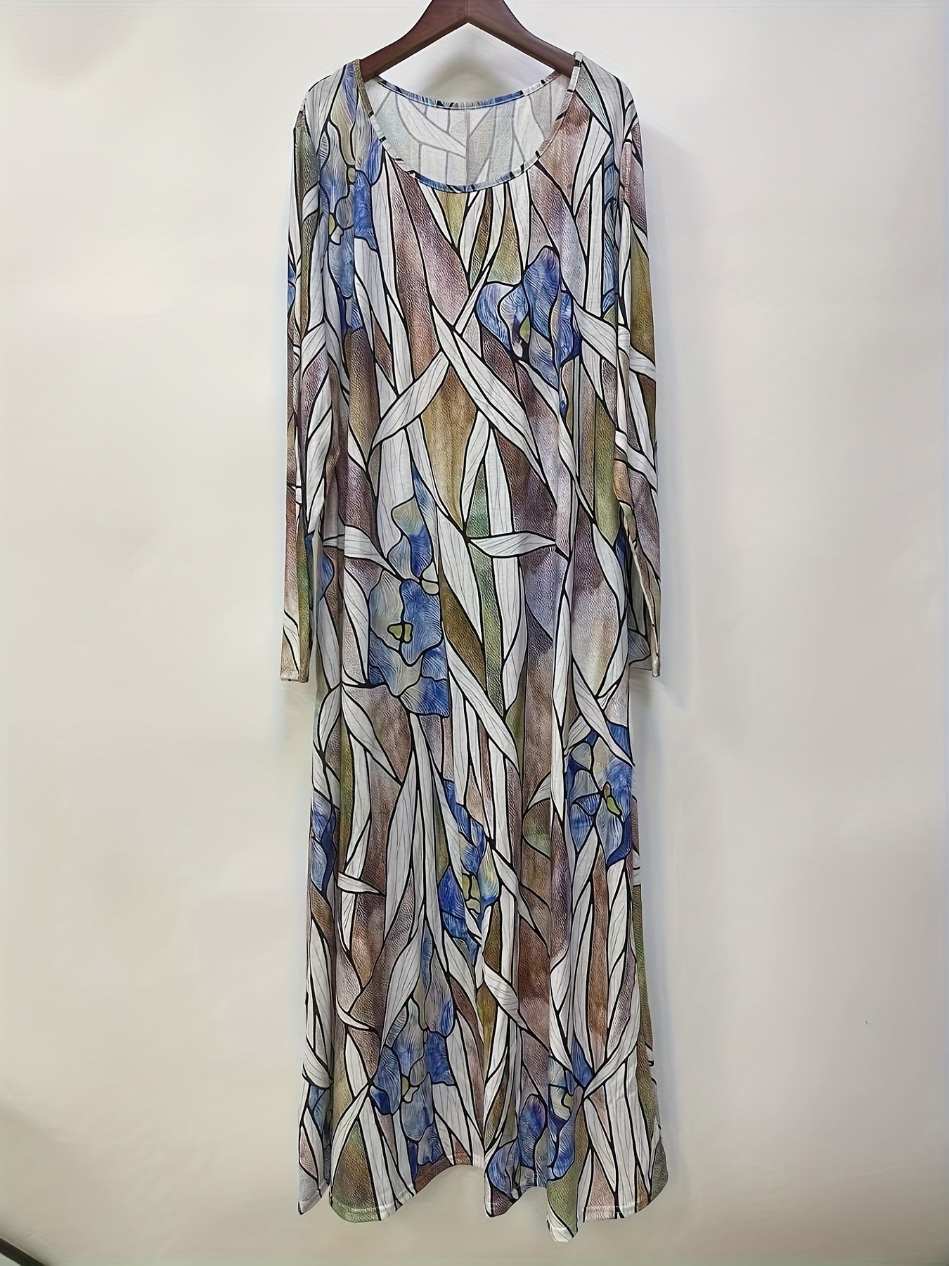 Women's Plus Floral Print Maxi Dress