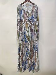 Women's Plus Floral Print Maxi Dress