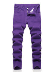 Boys Stretch Jeans Skinny Slim Fit Distressed Denim Pants