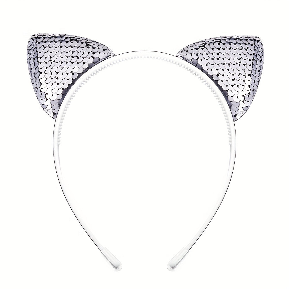 Gradient Holographic Cat Ears Headband