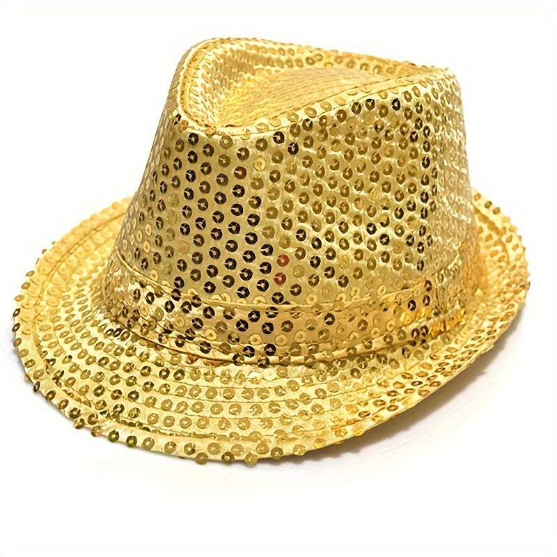 Sequins Top Hat Performance Dance Hat Decoration Holiday Dress Educational Gift