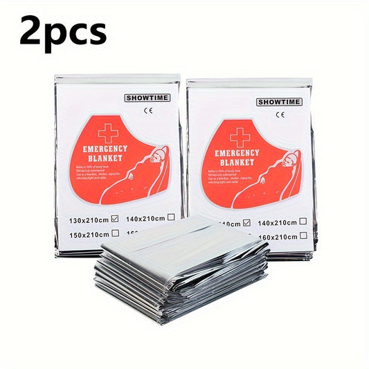 Emergency Tent and Blanket for Camping - 2 Pack
