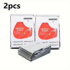 Emergency Tent and Blanket for Camping - 2 Pack