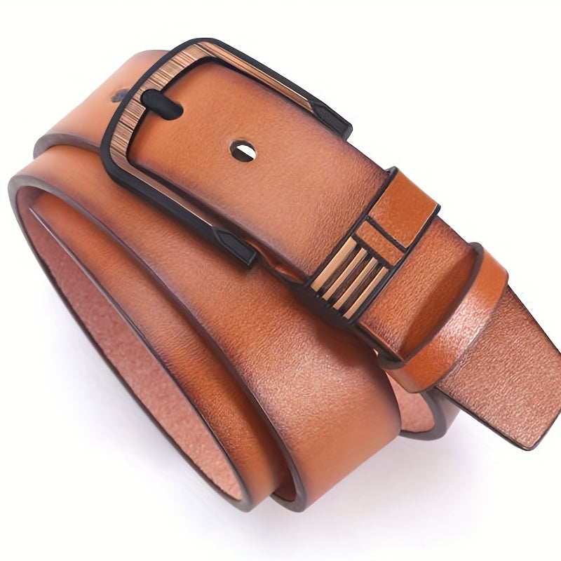 Men's Pin Buckle Leather Belt Casual Jeans Pants Waist Strap