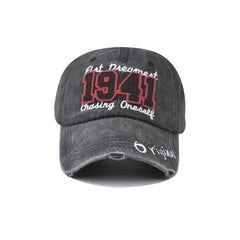 Embroidered Washed Baseball Cap Vintage Skateboard Cap Sun Hat