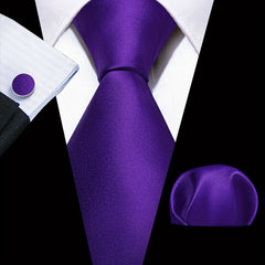 Barry Wang Men's Tie Cufflinks Handkerchief Set