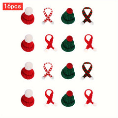 Dollhouse Christmas Mini Knit Hat Mini Scarf Set