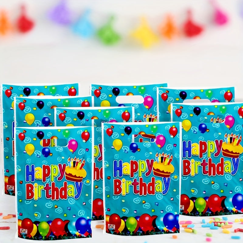 10pcs Colorful Happy Birthday Party Gift Bags