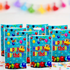 10pcs Colorful Happy Birthday Party Gift Bags