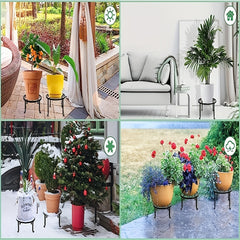 2 Pack 22" Rustproof Metal Plant Stands - Heavy Duty Plants Holder