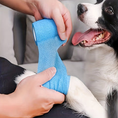 2Pcs Self Adhesive Bandage Wrap Tape for Pets Dogs Cats Horses