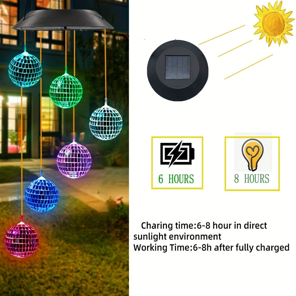 Solar Wind Chime: Porch Decor & Birthday Gift for Men, Women, Grandma