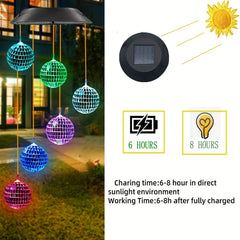 Solar Wind Chime: Porch Decor & Birthday Gift for Men, Women, Grandma