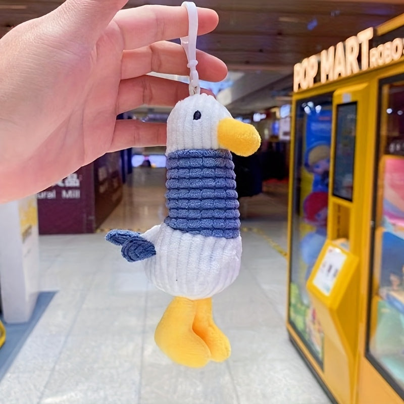 Mr Bean Teddy Bear Keychain Squeaking Pendant Cartoon Doll