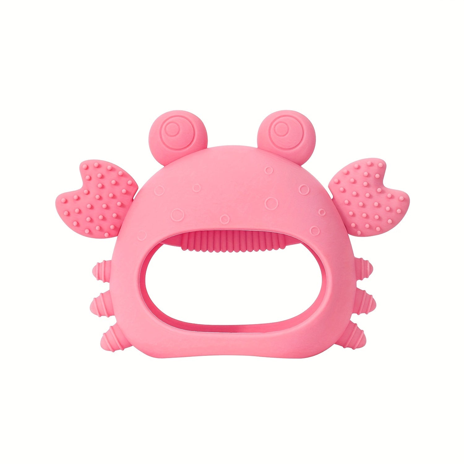 Silicone Crab Teether Boilable Hand Grasping Toy