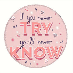 Round Mouse Pad 20x20cm Home Office Rubber Seam Border Sliding Mouse Pad