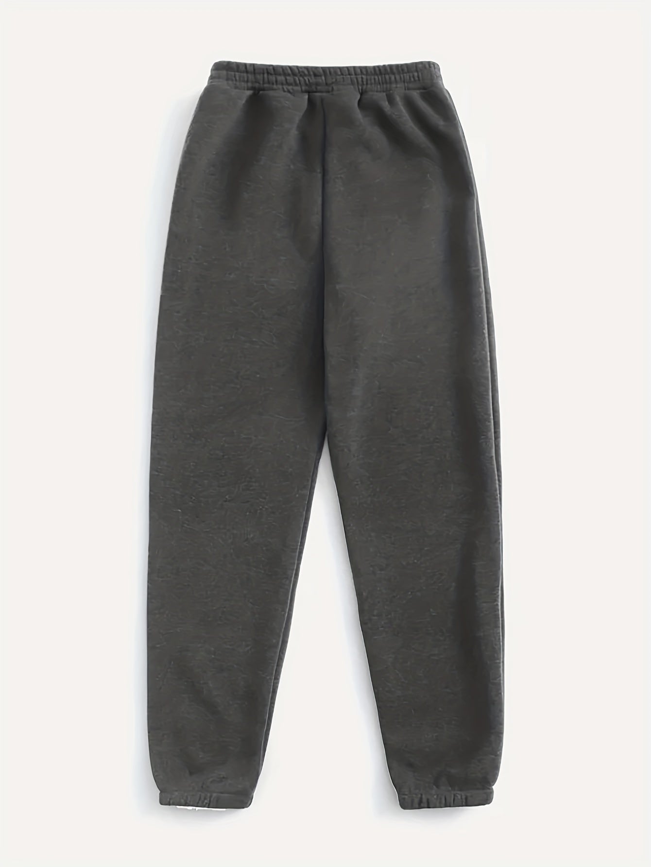 Solid High Rise Jogger Trousers