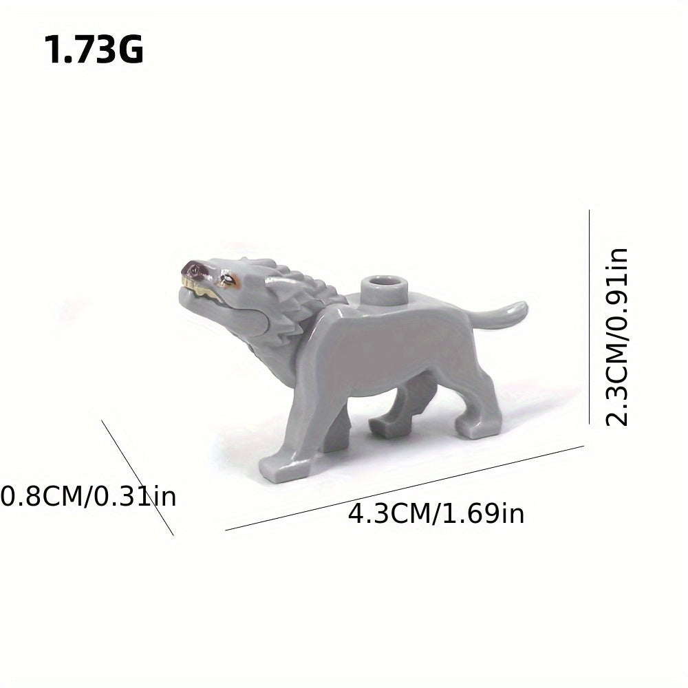 2pcs Wolf King Building Blocks DIY Park Kit ABS Material