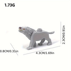 2pcs Wolf King Building Blocks DIY Park Kit ABS Material