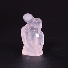 Natural Opal Rose Quartz Obsidian Red Network Carving Stones