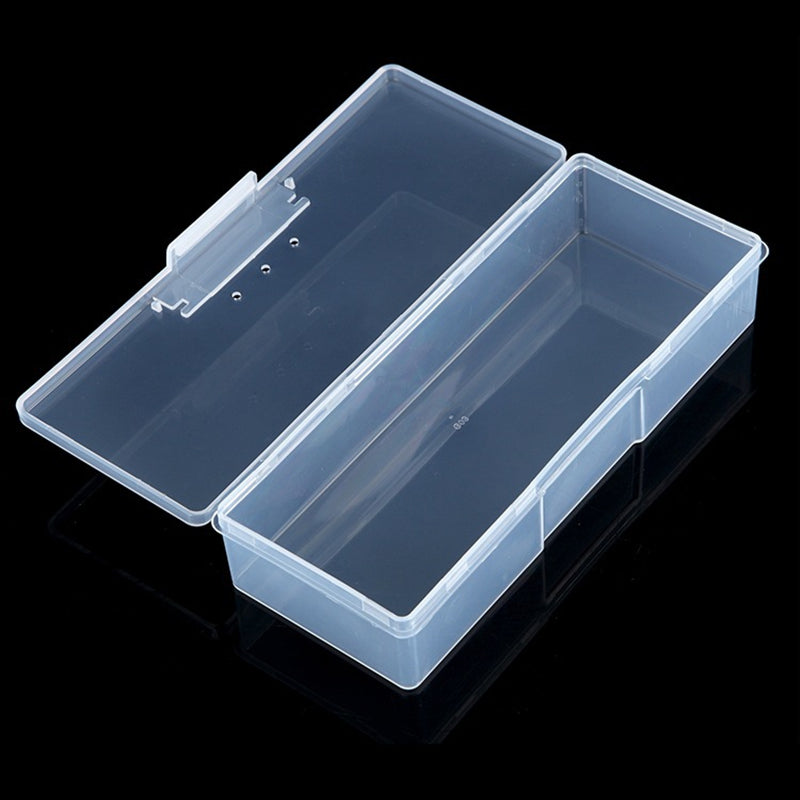 Transparent Storage Box for Nail Tools and Cosmetics