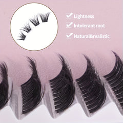 100pcs Segmented False Eyelashes 13 16mm Mixed Thick Curling Lashes