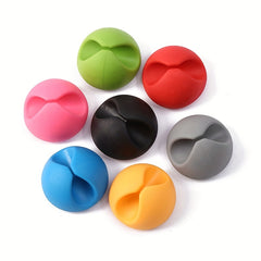 4pcs Cable Storage Winding Cable Clip Organizer Fixer