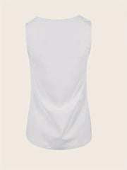 Casual Solid 2pc Set Tank Top & Wide Leg Pants Outfits Women's Clothing