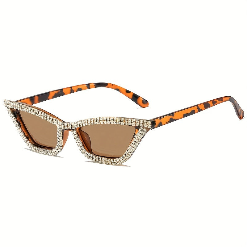 Y2K Rhinestone Cat Eye Sunglasses For Women Men UV400