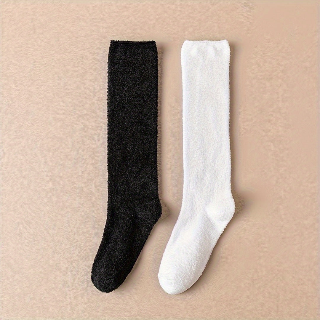 Warm Knee High Plush Lined Winter Socks