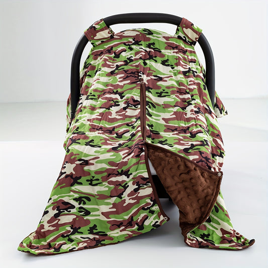 Camouflage Print Baby Car Seat Sunshade Cover