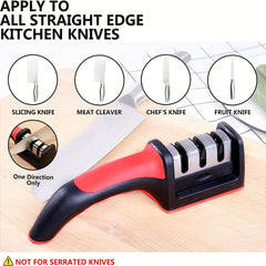 Stainless Steel Kitchen Sharpener 4-in-1 Tool for Camping and Cooking