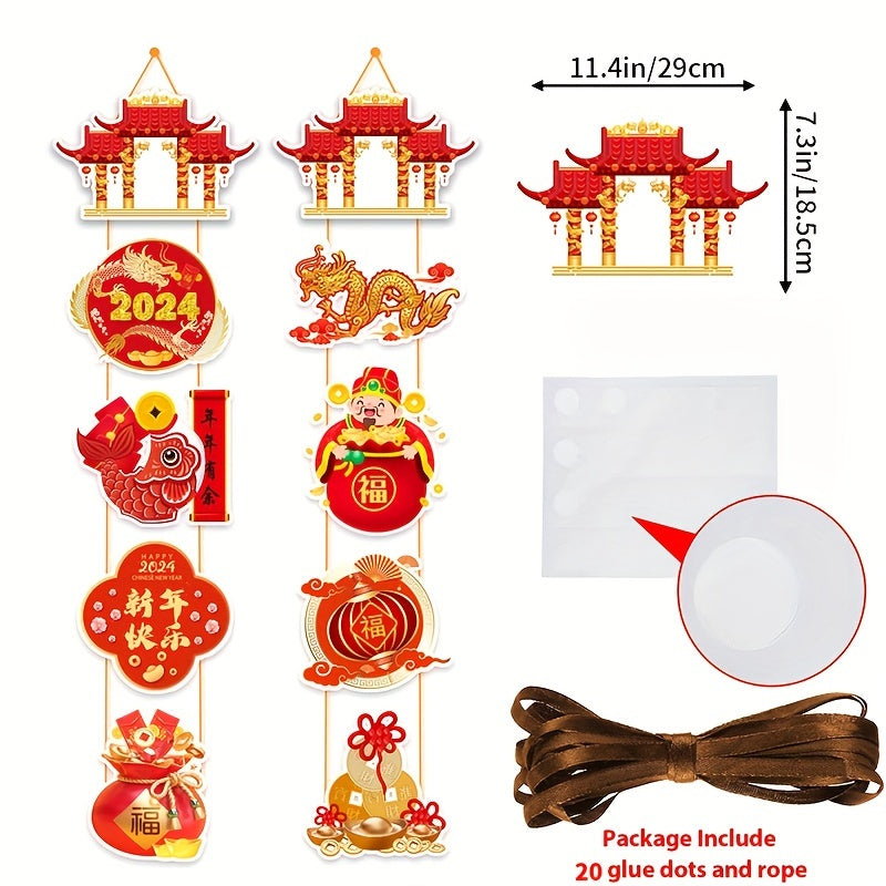 Spring Party Door Banner Happy Spring Door Couplets Holiday Decoration
