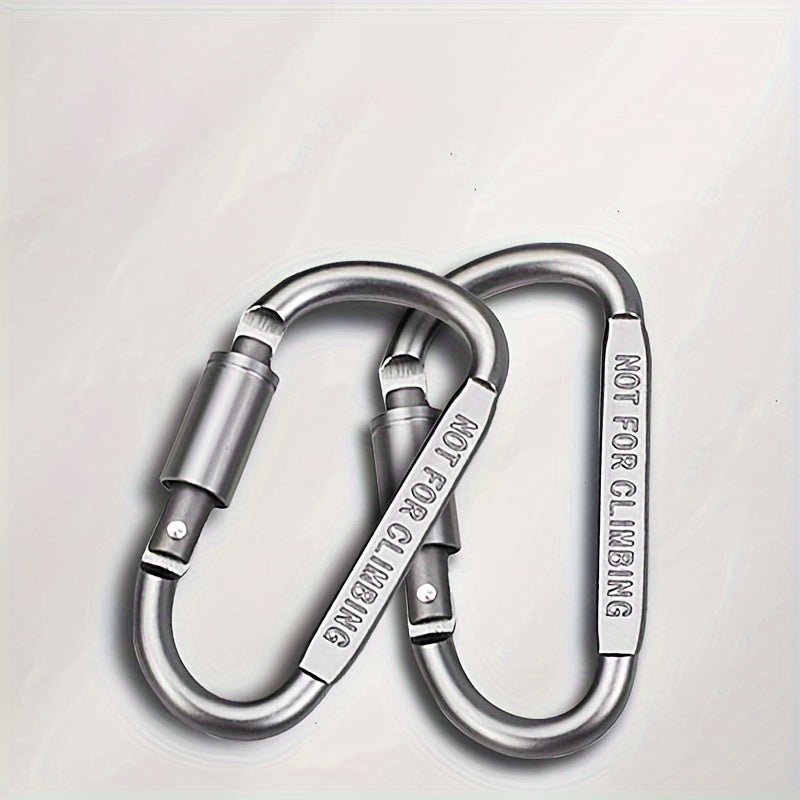 Thick Bottle Hanging Buckle Aluminum Alloy D ring For Camping