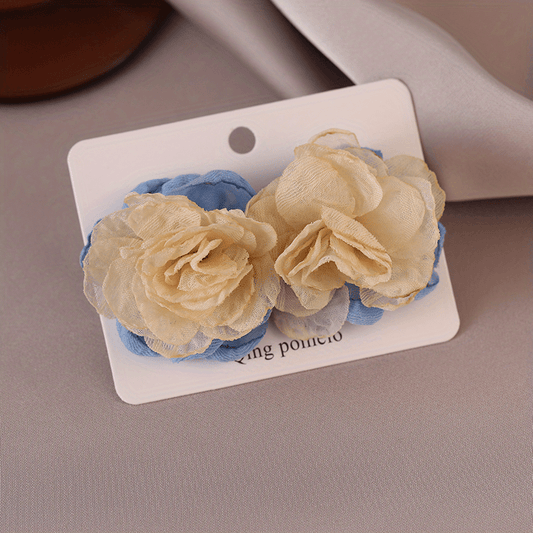 French Romantic Flower Earrings Niche Temperament Stud Jewelry