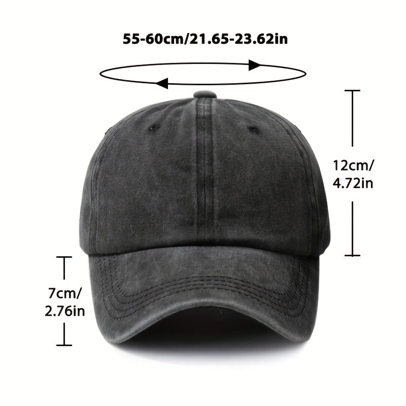 Unisex Vintage Baseball Caps Adjustable Sunscreen Hats for Outdoor Activities