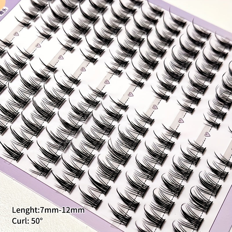 False Eyelashes Segmented Self Adhesive Lashes Mixed Style