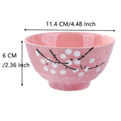4pcs Ceramic Cereal Bowls Rice Bowls Soup Bowls Ceramic Dessert Bowls