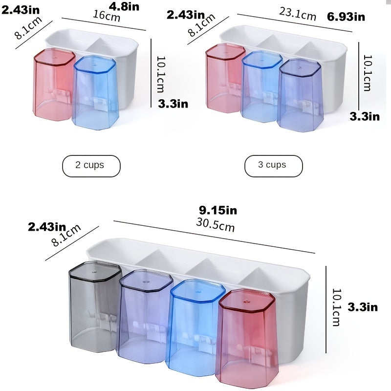 Wall Toothbrush Holder Bathroom Storage Box Organizer Shelf