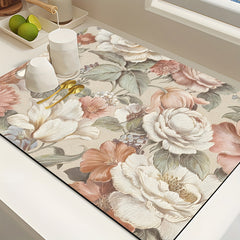 Colorful Dish Drying Pad Coffee Machine Drain Mat