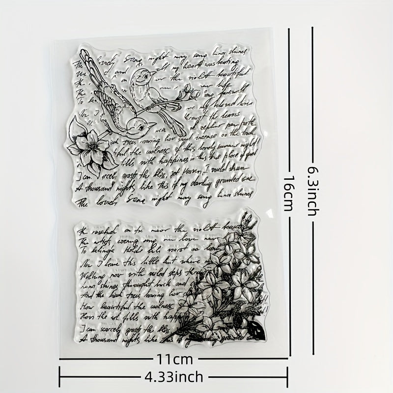 6pcs Cartoon Transparent Journal Seal for Student Card Making DIY Scrapbooking