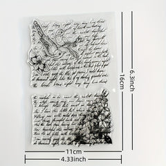 6pcs Cartoon Transparent Journal Seal for Student Card Making DIY Scrapbooking