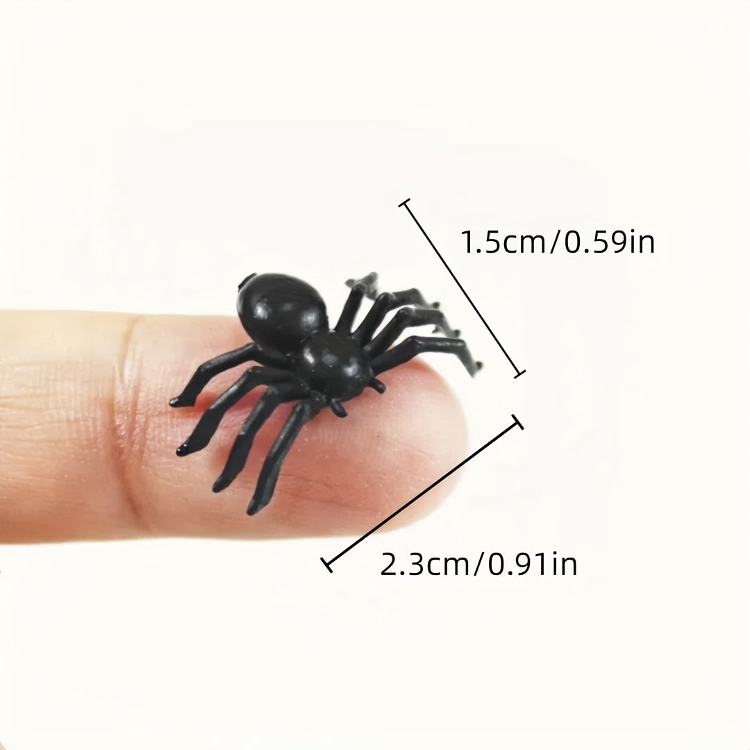 20-50 Pack Realistic Plastic Spiders for Halloween Parties and Prank Fun