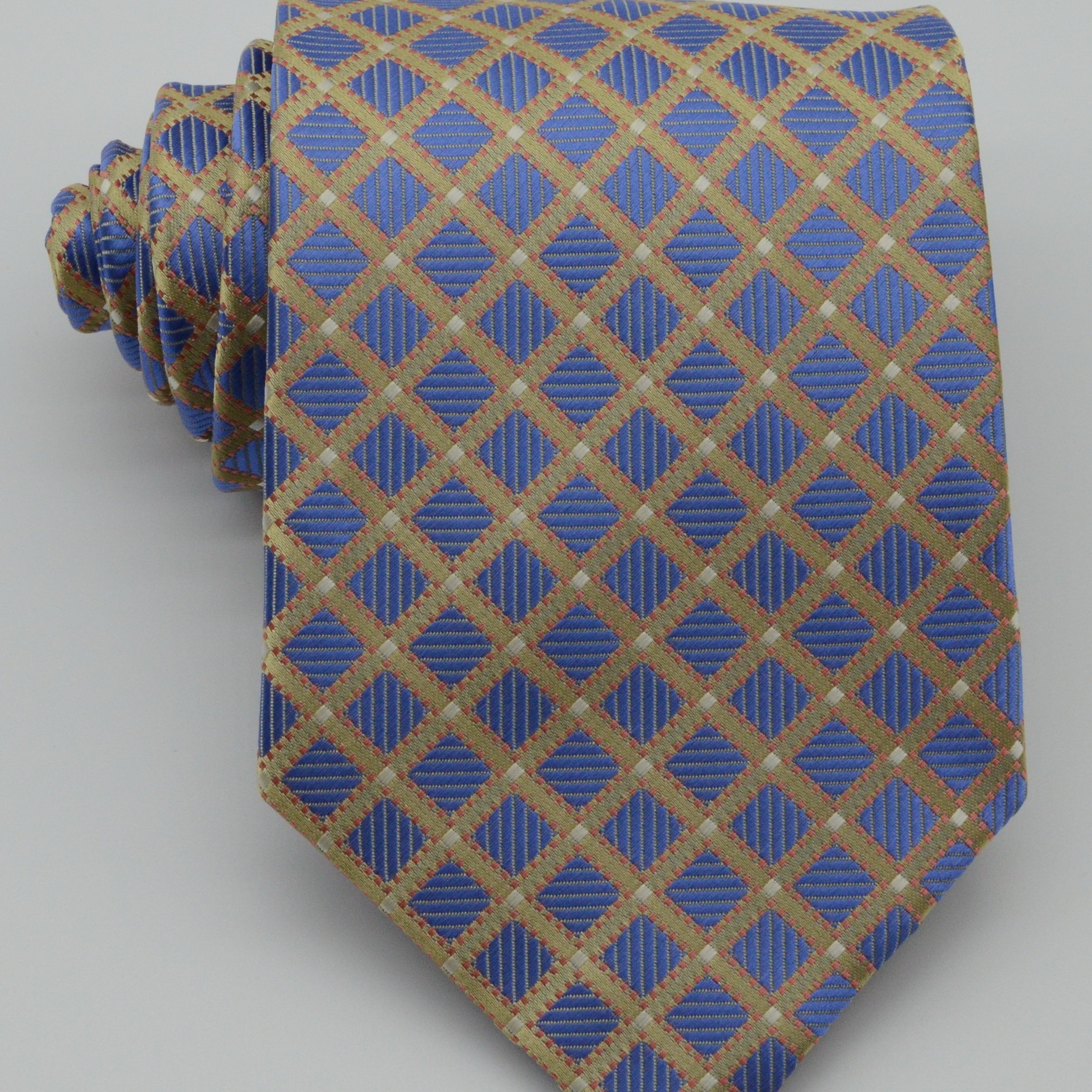 Men's Classic Necktie Patterned Tie Business Tie Grid Party Wedding Tie